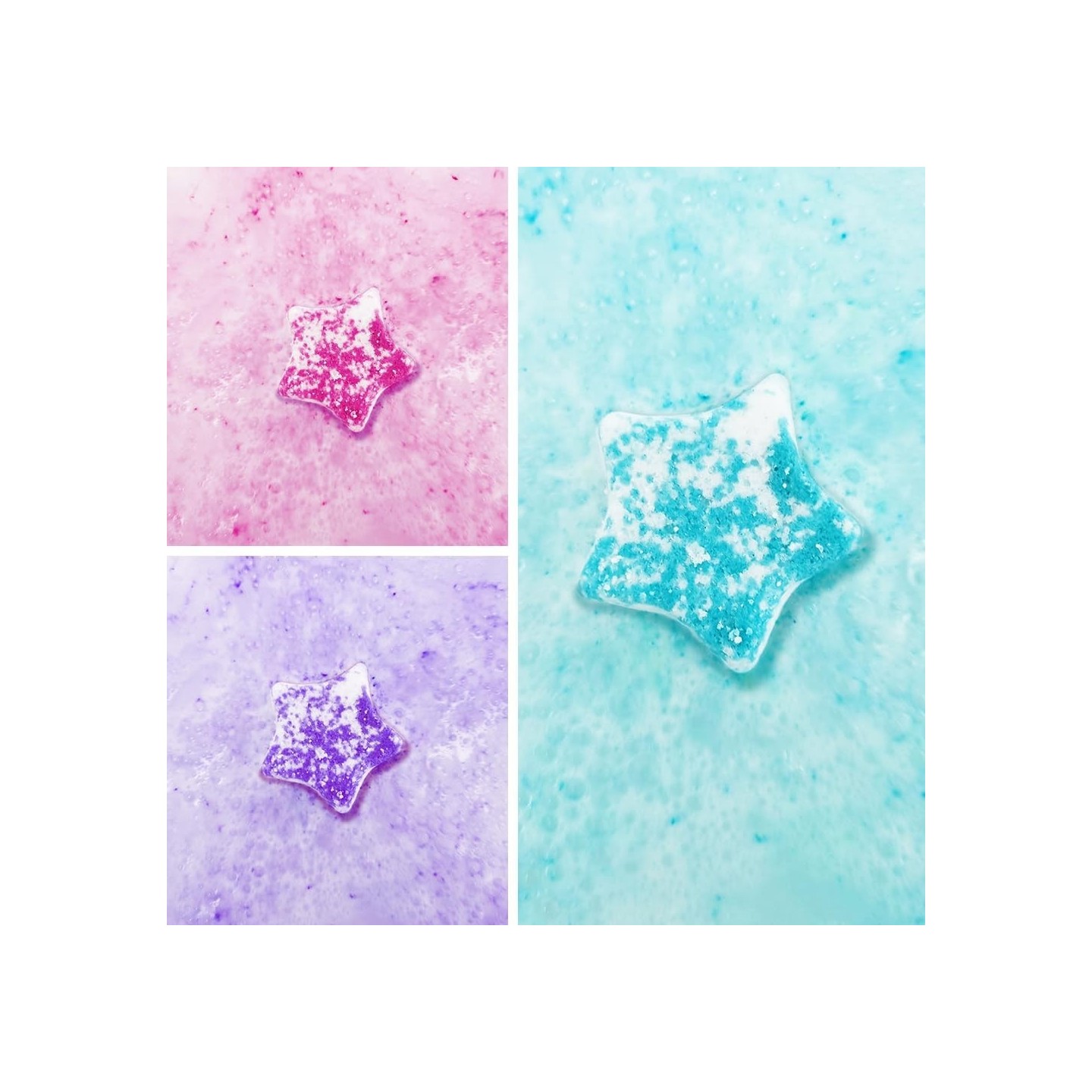 Pack 3 Bombas de Baño Estrellas