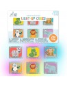 Set 6 cubos con luz Glo Pals Edición Limitada - Zoo