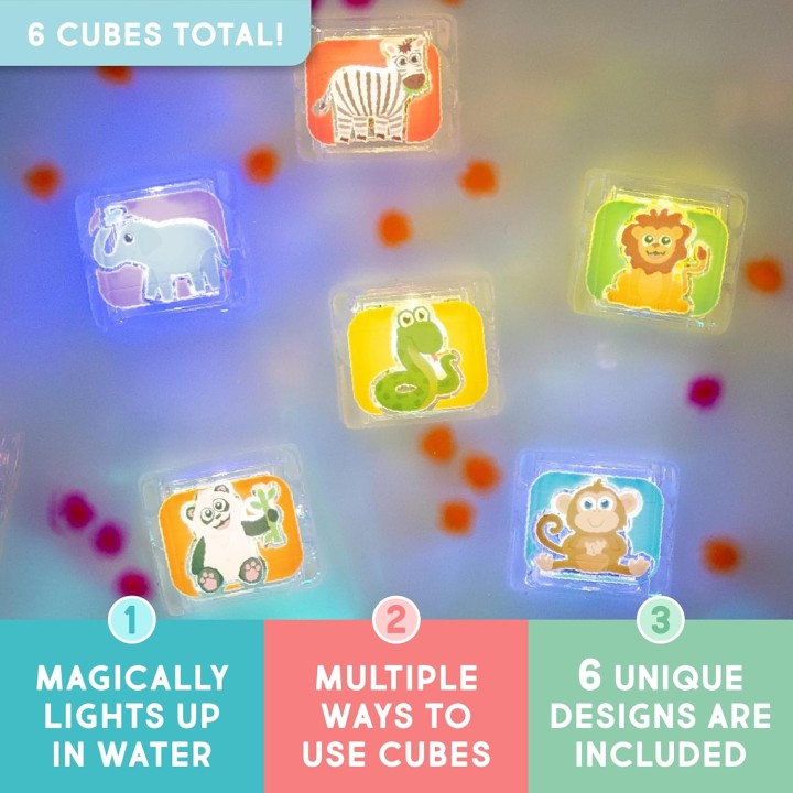 Set 6 cubos con luz Glo Pals Edición Limitada - Zoo