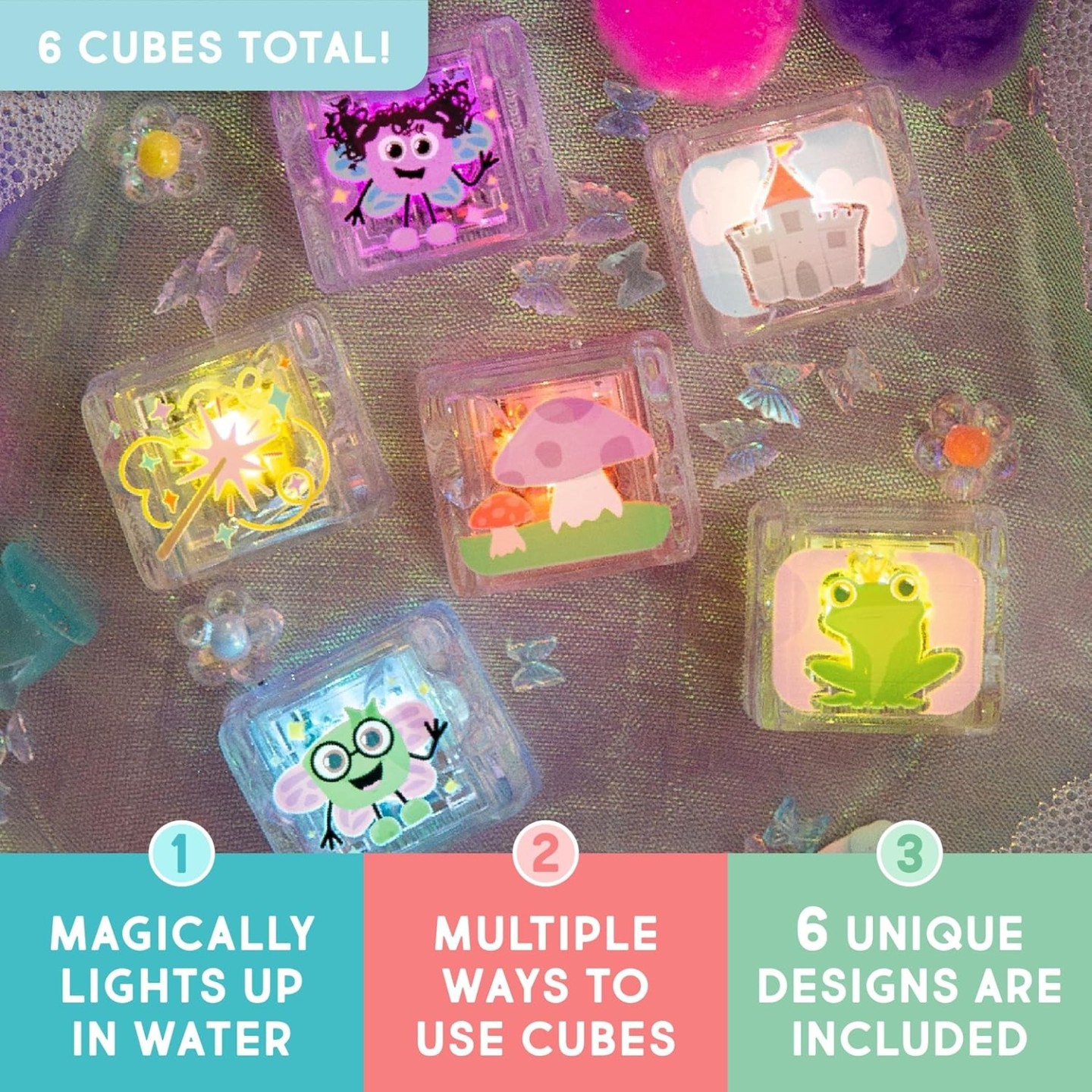 Set 6 cubos con luz Glo Pals Edición Limitada - Fairy