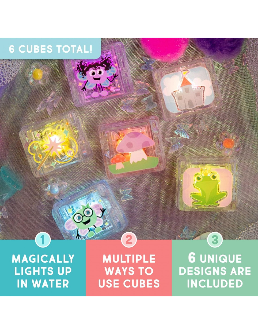 Set 6 cubos con luz Glo Pals Edición Limitada - Fairy