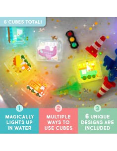 Set 6 cubos con luz Glo Pals Edición Limitada - Auto 2