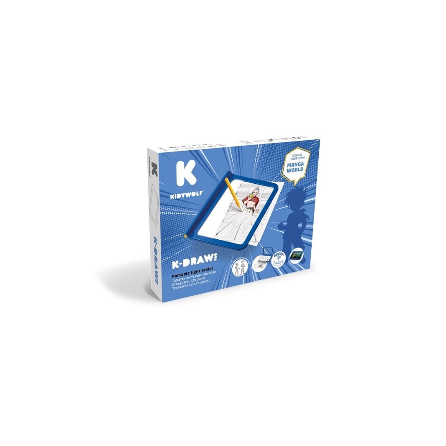 Kidydraw Pro Tableta de Dibujo Azul
