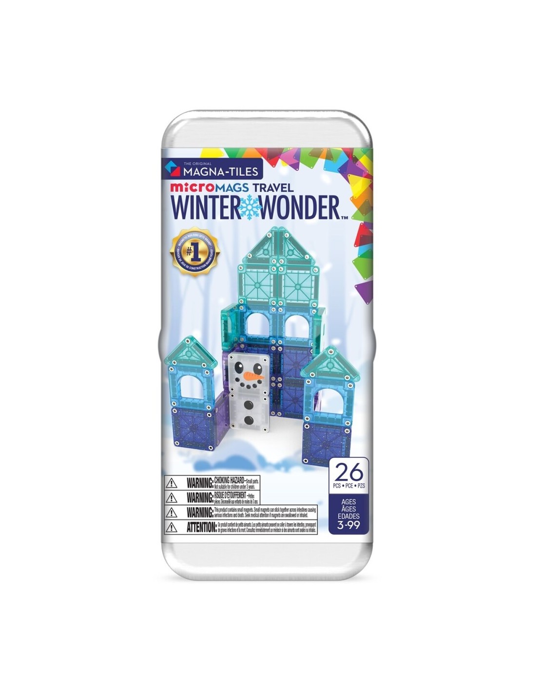 MAGNA Tiles MICROMAGS Set de Viaje Invierno