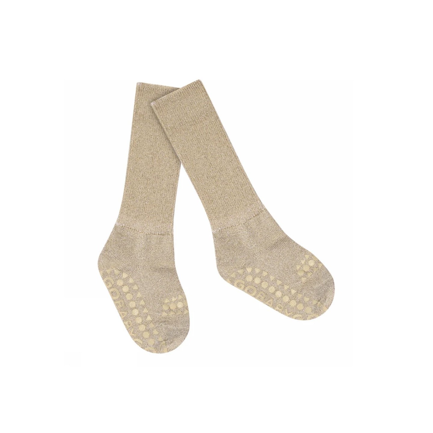 Calcetines Antideslizante Bambú Glitter Champagne Beige