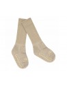 Calcetines Antideslizante Bambú Glitter Champagne Beige