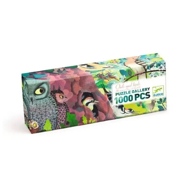 Puzle Panorámico Búhos y Pájaros 1000 Piezas