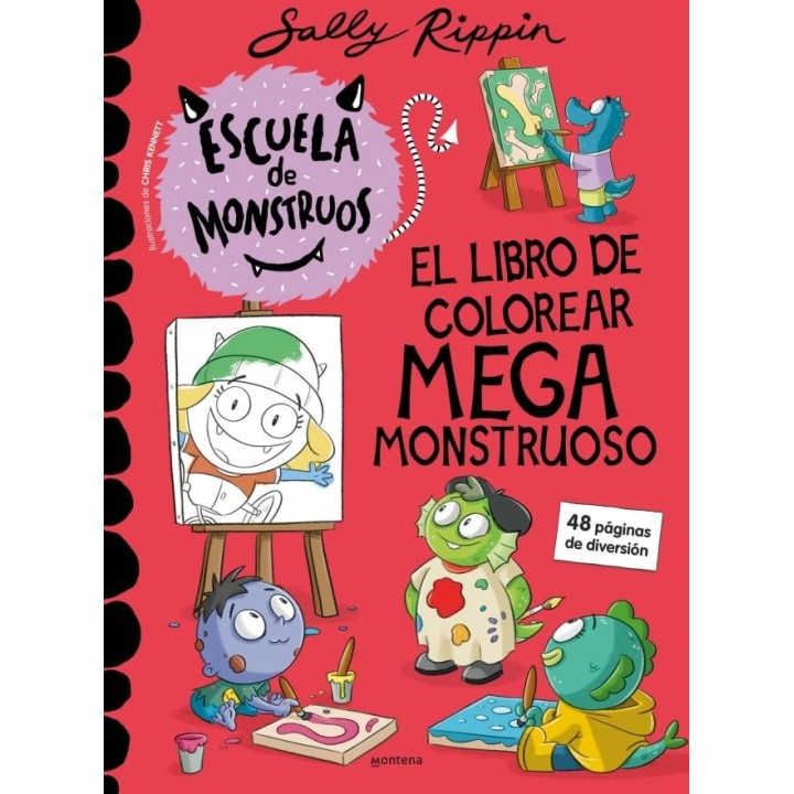 Escuela de Monstruos - El libro de colorear megamonstruoso
