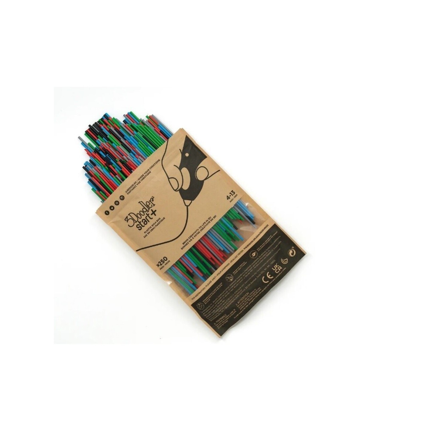 3Doodler Start+ Recambios 250 filamentos Colores Primarios