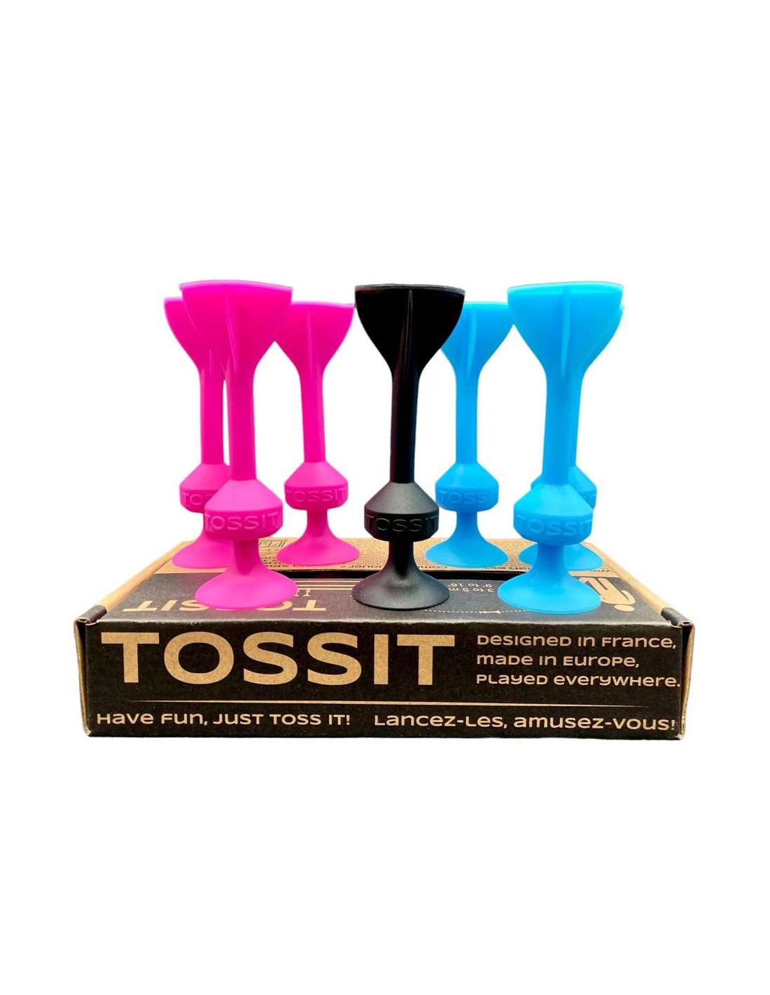 Tossit 7 dardos silicona Starter Azul y Rosa