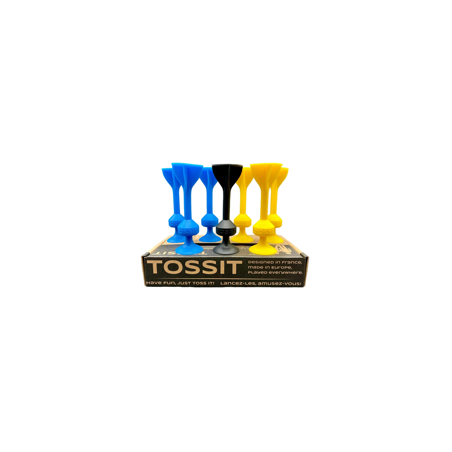 Tossit 7 dardos silicona Starter Azul y Amarillo