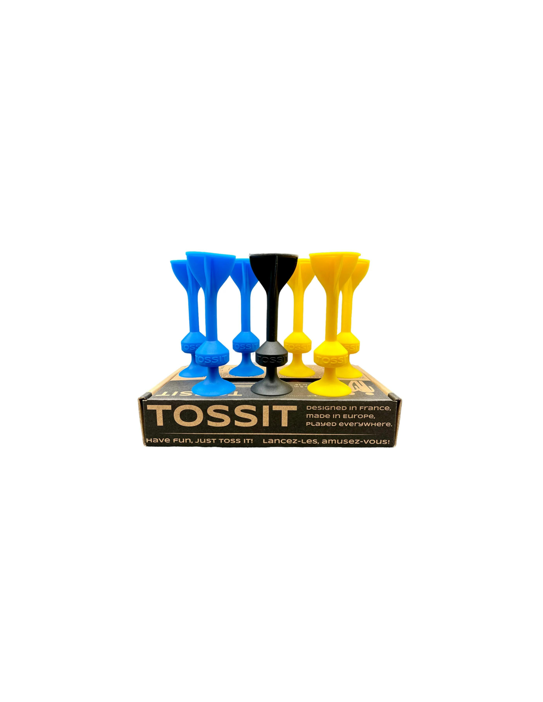 Tossit 7 dardos silicona Starter Azul y Amarillo