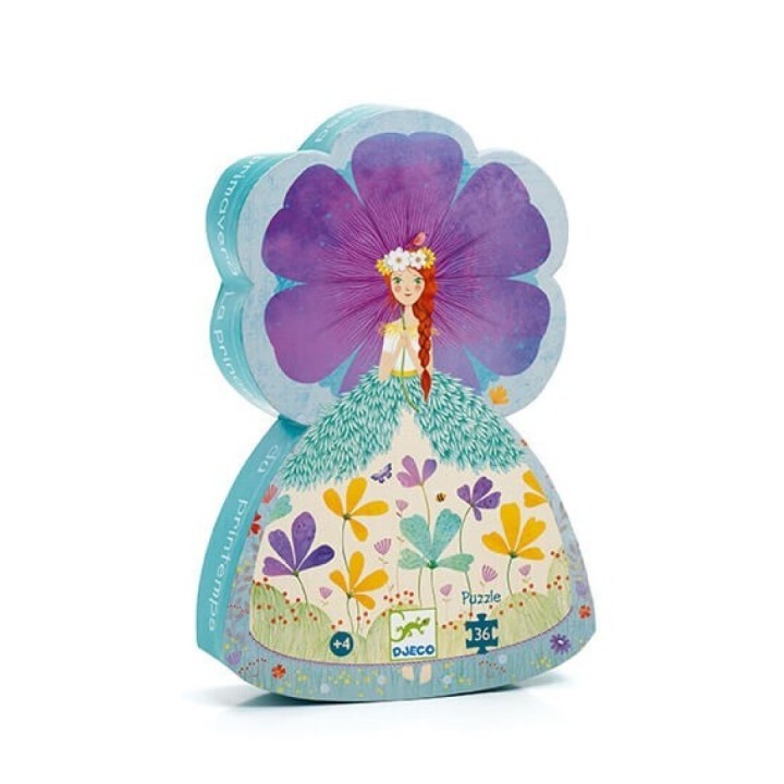 Puzle Silueta La Princesa de Primavera 36 Piezas