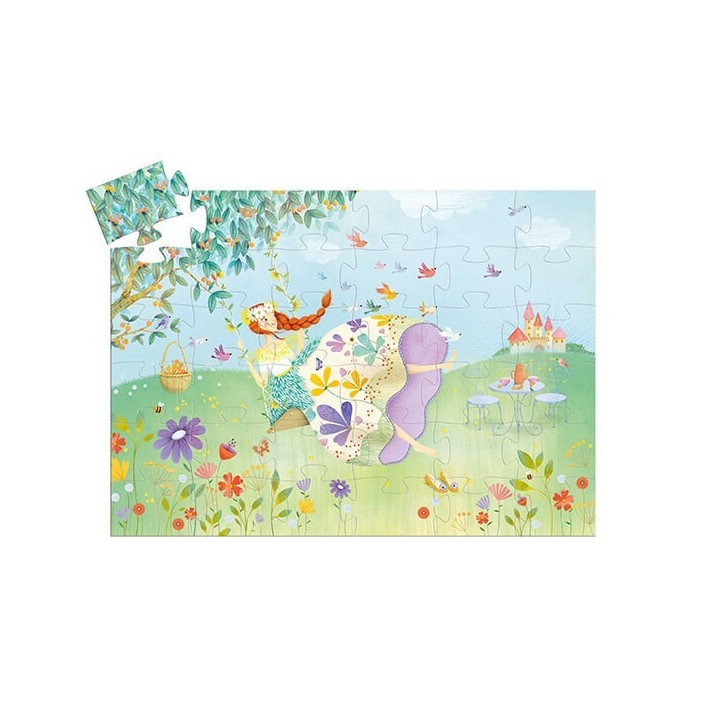 Puzle Silueta La Princesa de Primavera 36 Piezas