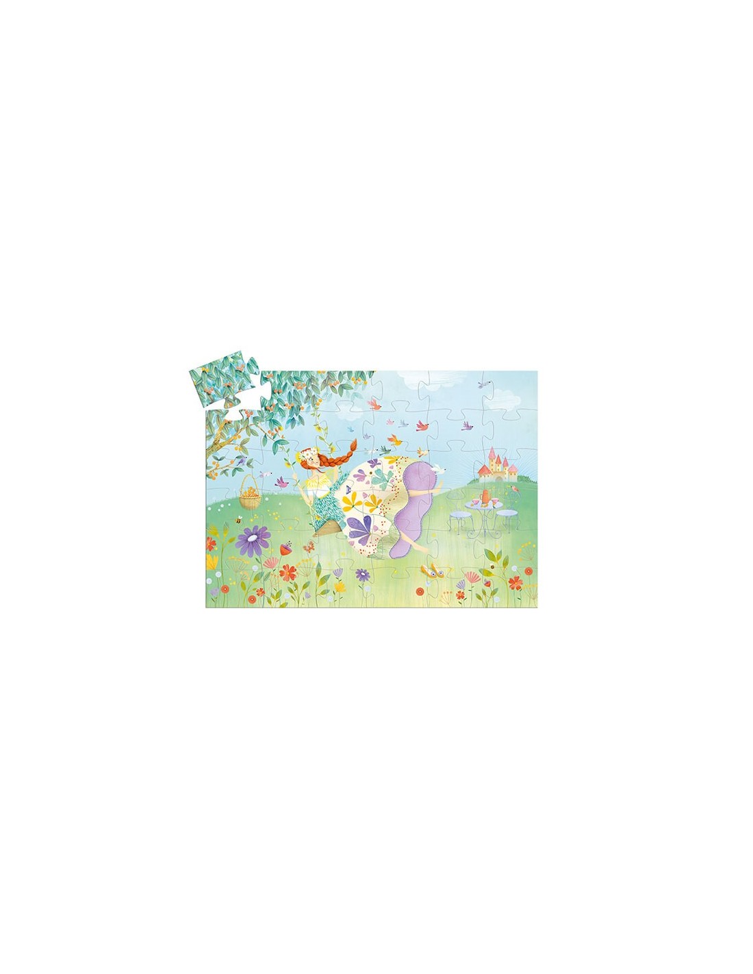 Puzle Silueta La Princesa de Primavera 36 Piezas