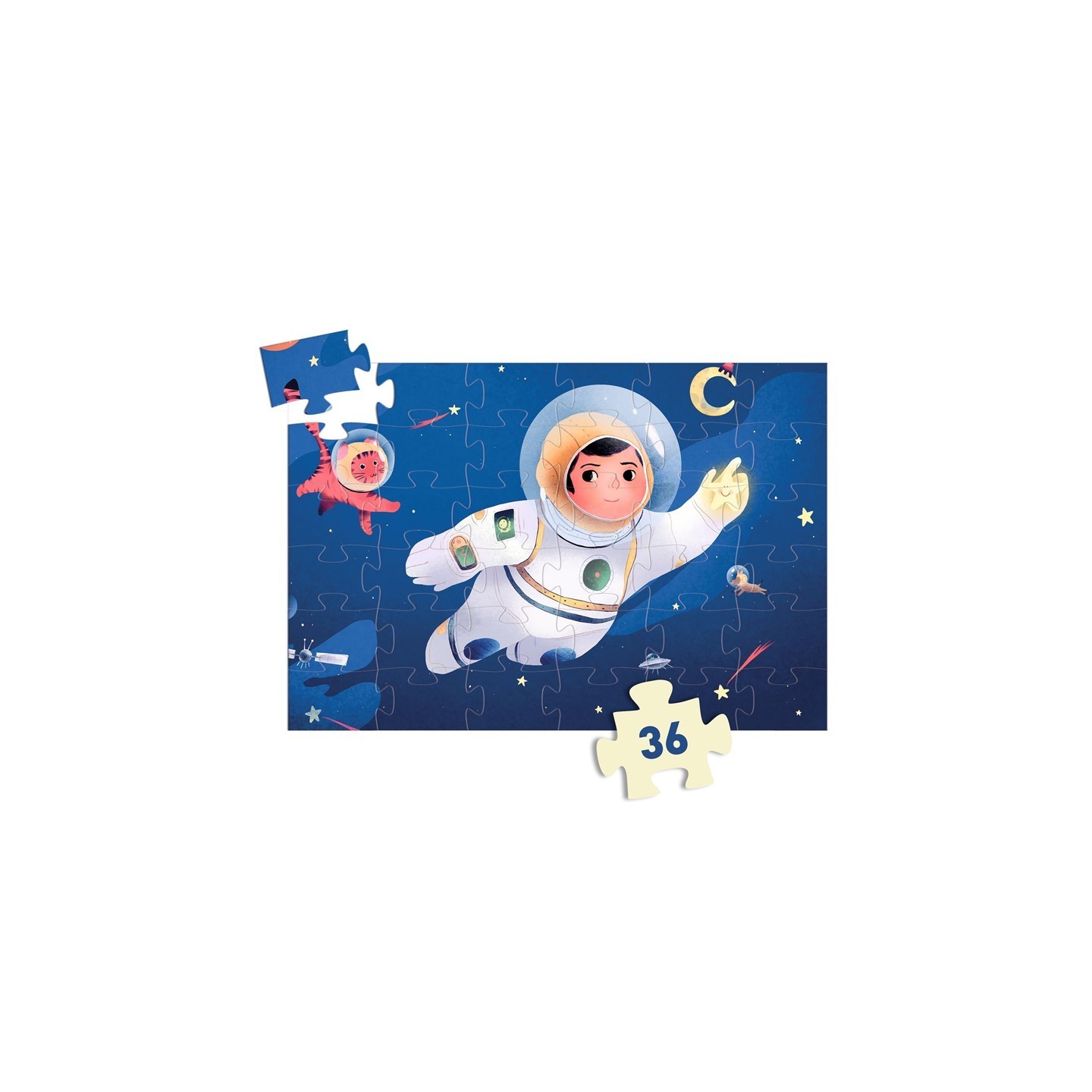 Puzle Silueta Astronauta 36 Piezas