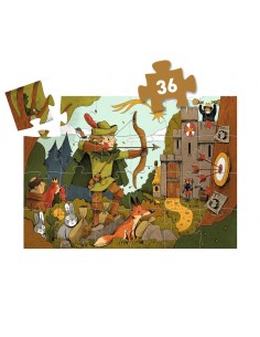 Puzle Silueta Robin Hood 36 Piezas 2