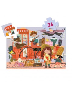 Puzle Silueta El viaje de Mia 36 Piezas 2