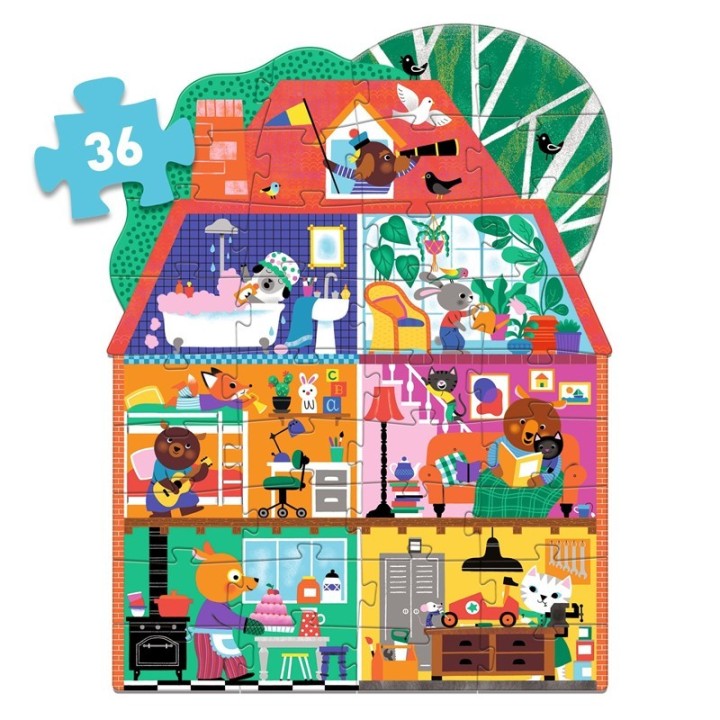 Puzle Gigante La casa de los amiguitos 36 Piezas