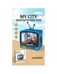 Puzle Madera 3D TV My City New York 78 Piezas
