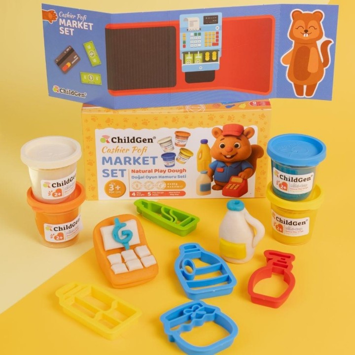 Plastilina Natural ChildGen - Set Mercado