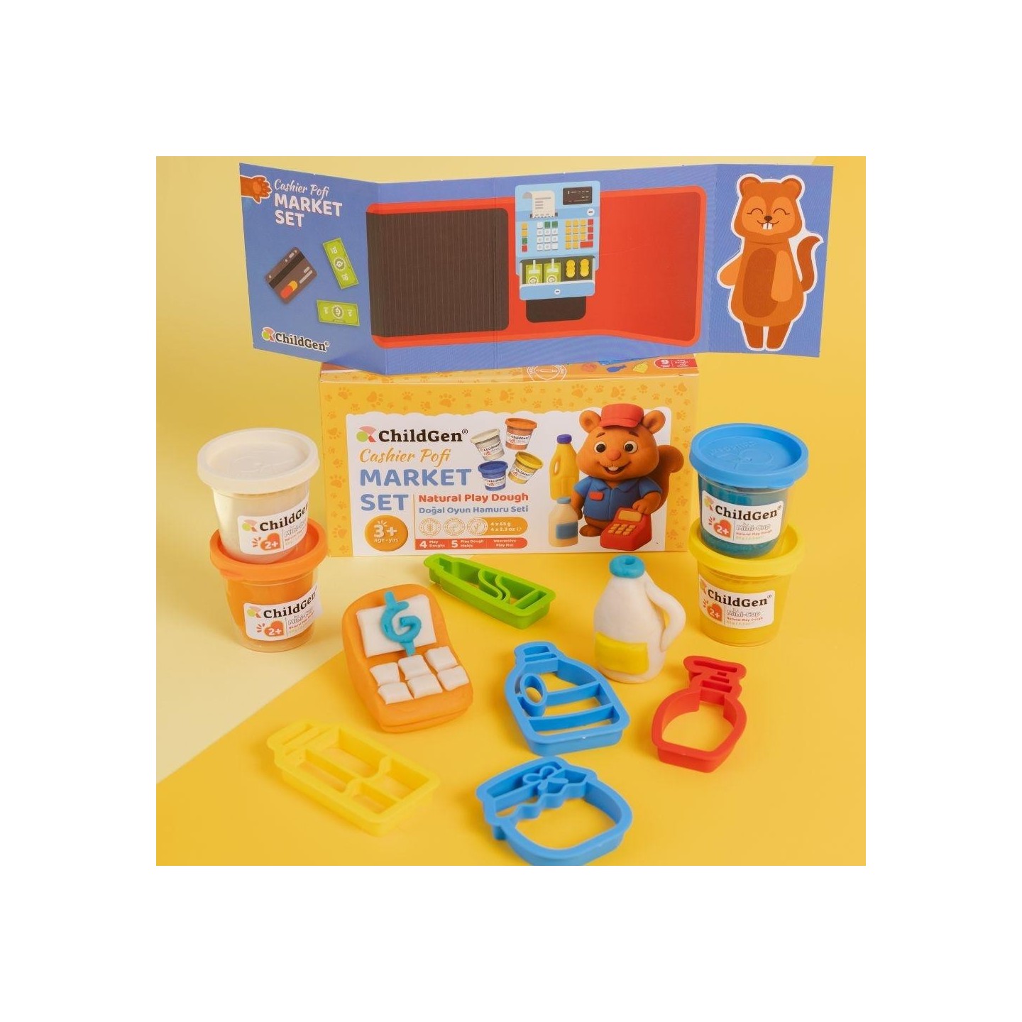 Plastilina Natural ChildGen - Set Mercado