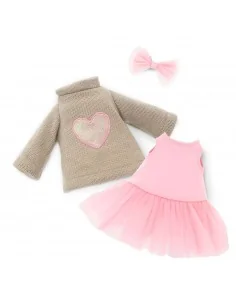 Conjunto de ropa peluches - Corazón Rosa