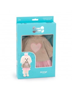 Conjunto de ropa peluches - Corazón Rosa 2