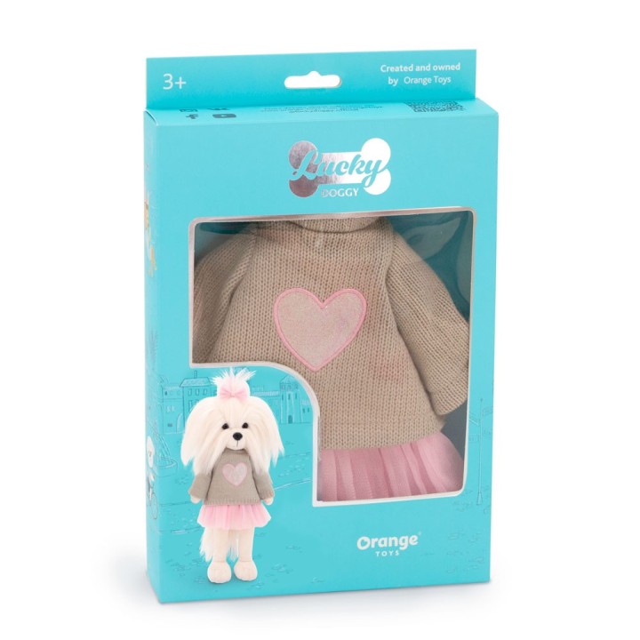 Conjunto de ropa peluches - Corazón Rosa