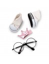 Conjunto Calzado y Complementos Gafas y Sneakers Beige