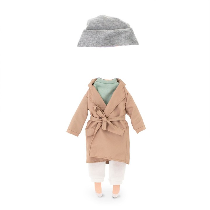 Conjunto de ropa muñecas - Gabardina Beige