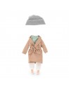 Conjunto de ropa muñecas - Gabardina Beige