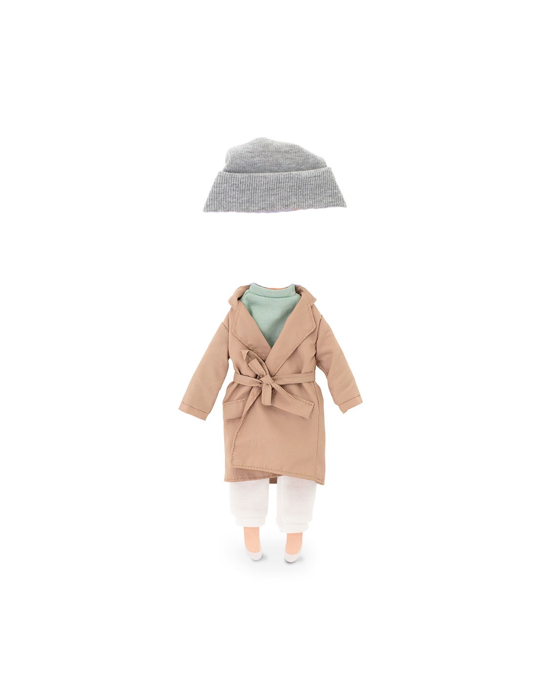 Conjunto de ropa muñecas - Gabardina Beige