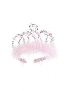 Diadema Princesa Rosa/Plata
