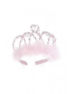 Diadema Princesa Rosa/Plata