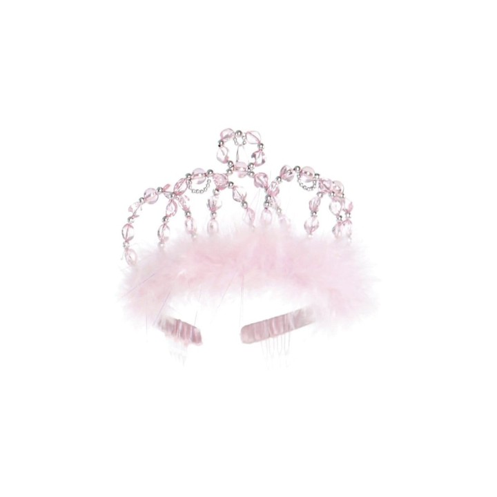 Diadema Princesa Rosa/Plata