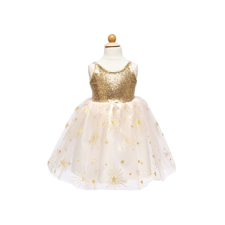 Vestido de Fiesta Dorado con Lentejuelas