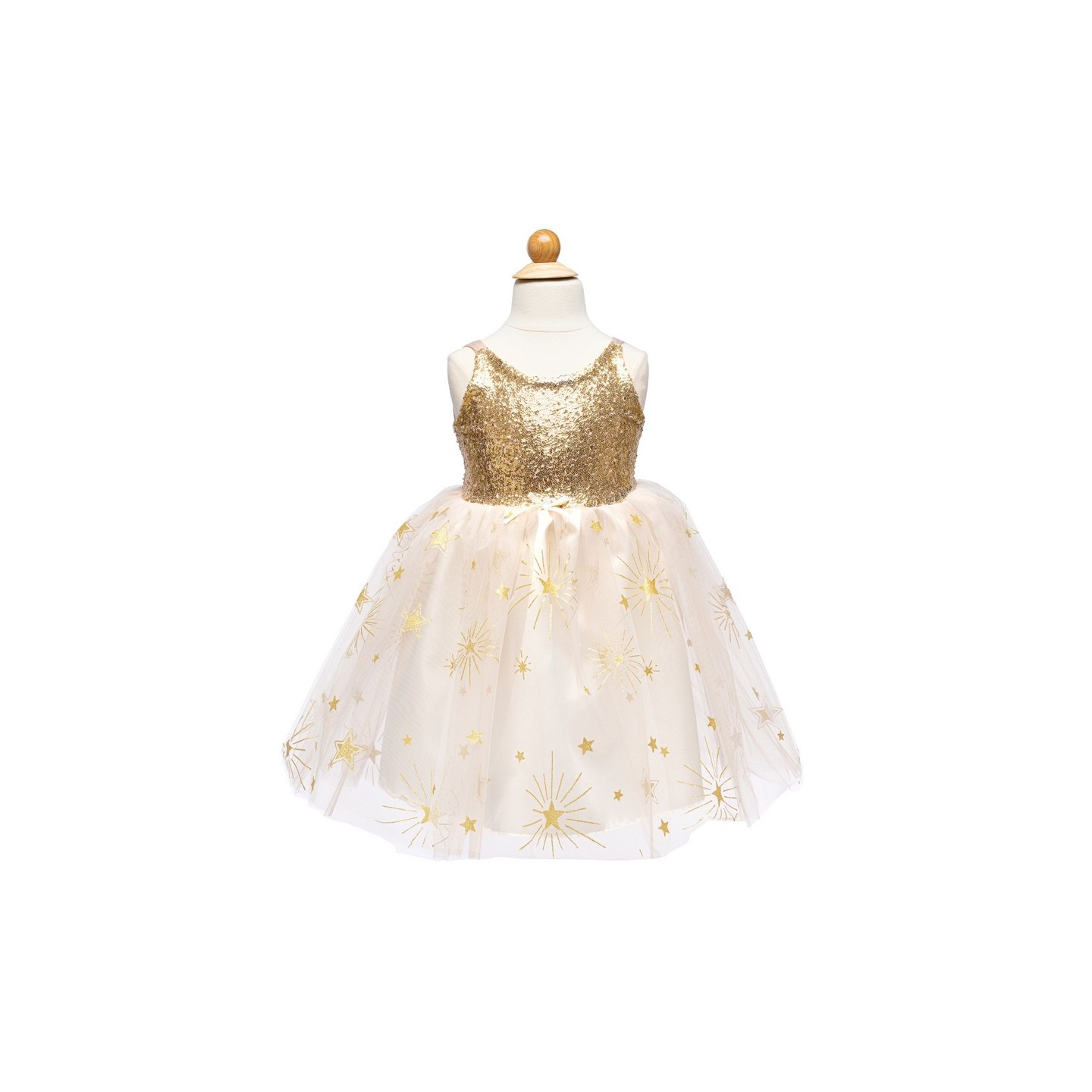 Vestido de Fiesta Dorado con Lentejuelas
