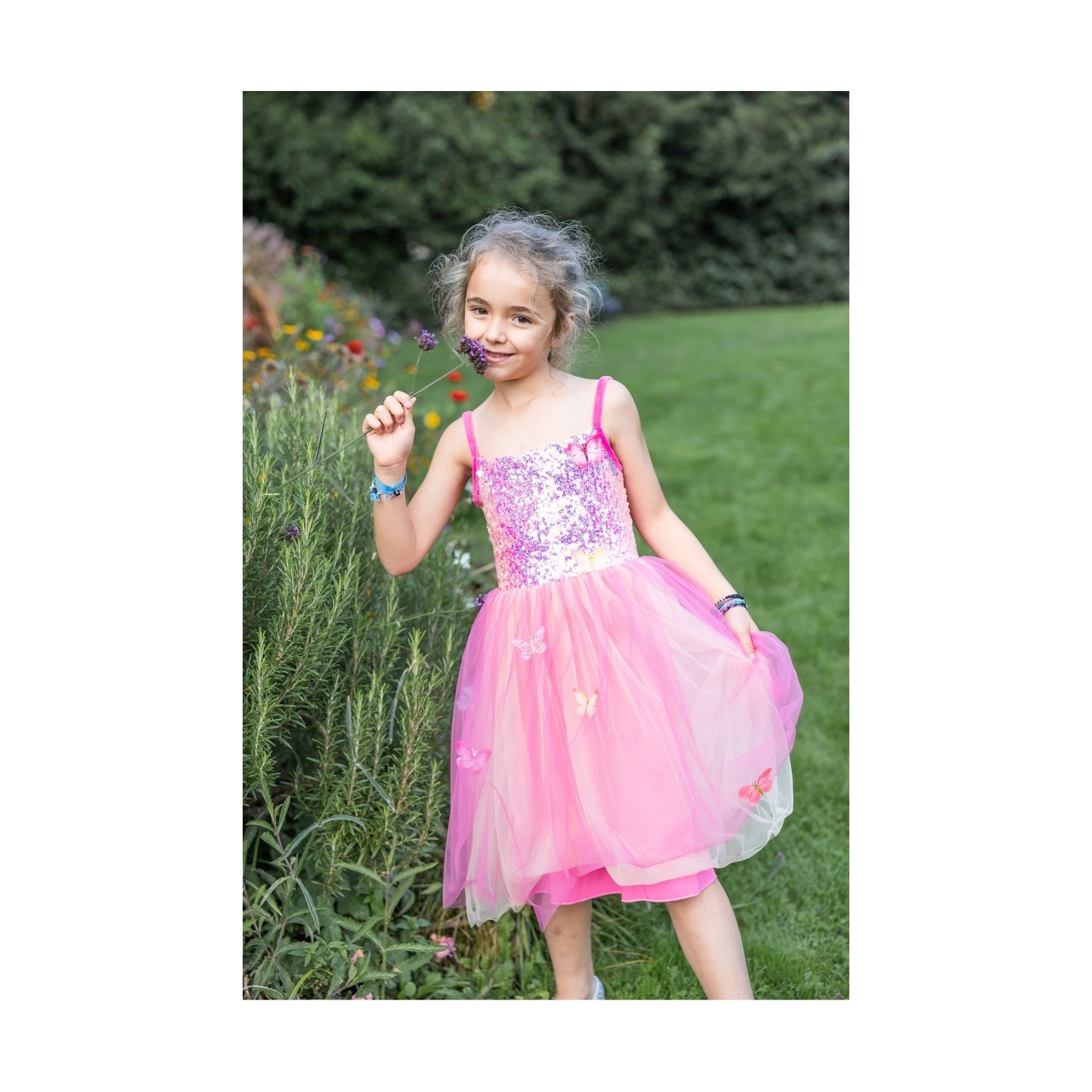 Vestido de Mariposa Rosa