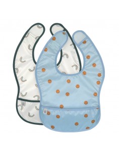 Pack 2 Baberos Ligeros Sky Blue
