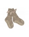 Calcetines Antideslizante Lana Merino Light Brown Melange