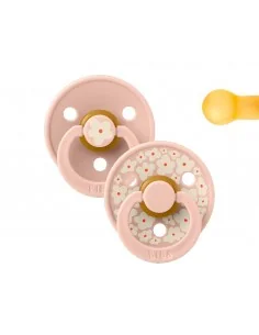 2 Chupetes BIBS Studio Colour Round Jasmine Blush Mix