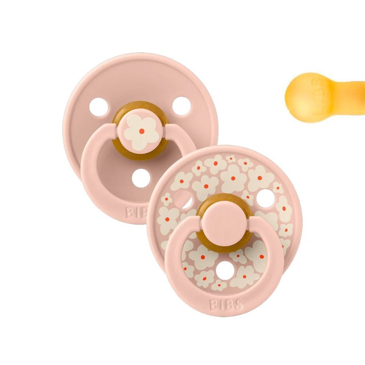 2 Chupetes BIBS Studio Colour Round Jasmine Blush Mix