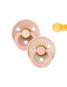 2 Chupetes BIBS Studio Colour Round Jasmine Blush Mix
