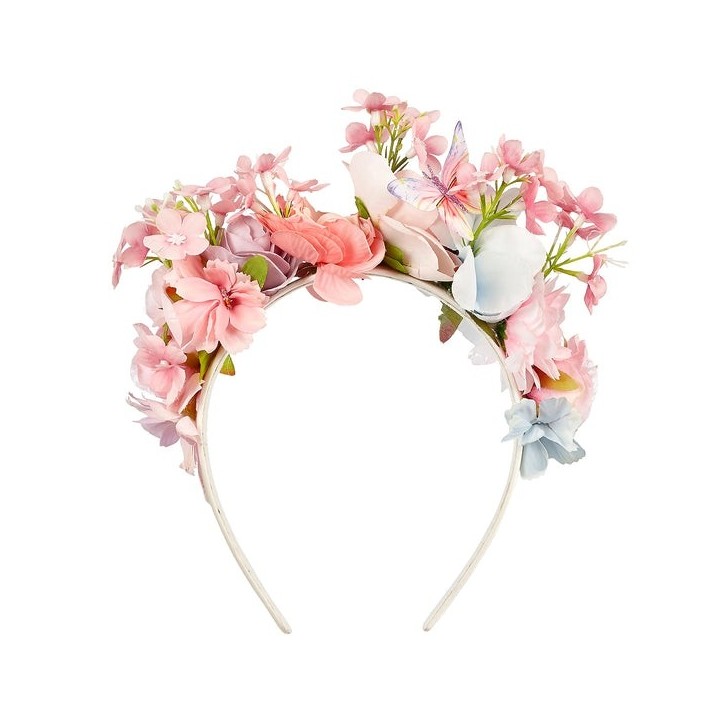 Diadema Gabi Flores y Mariposas