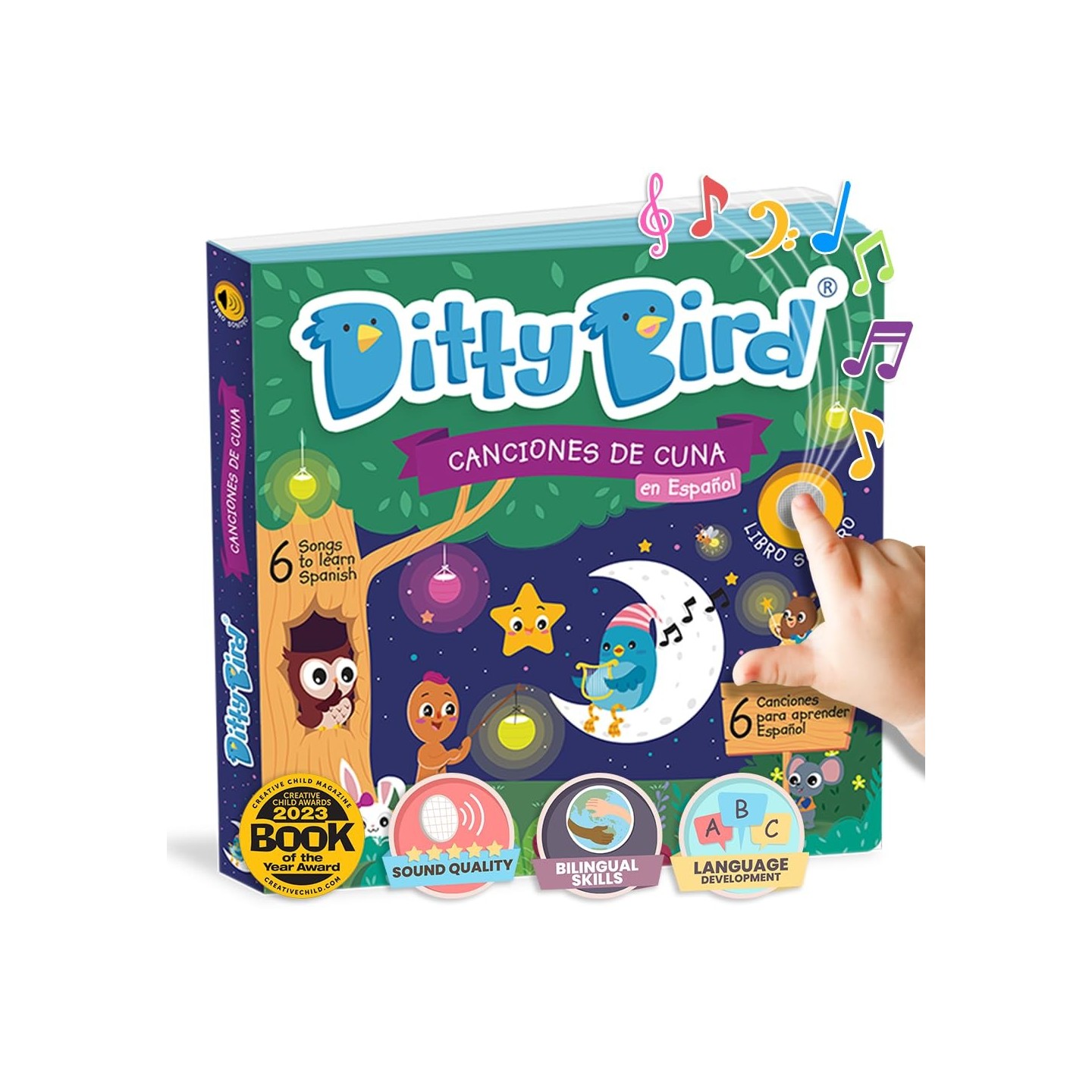 Libro Juego canta en Español Ditty Bird CANCIONES DE CUNA