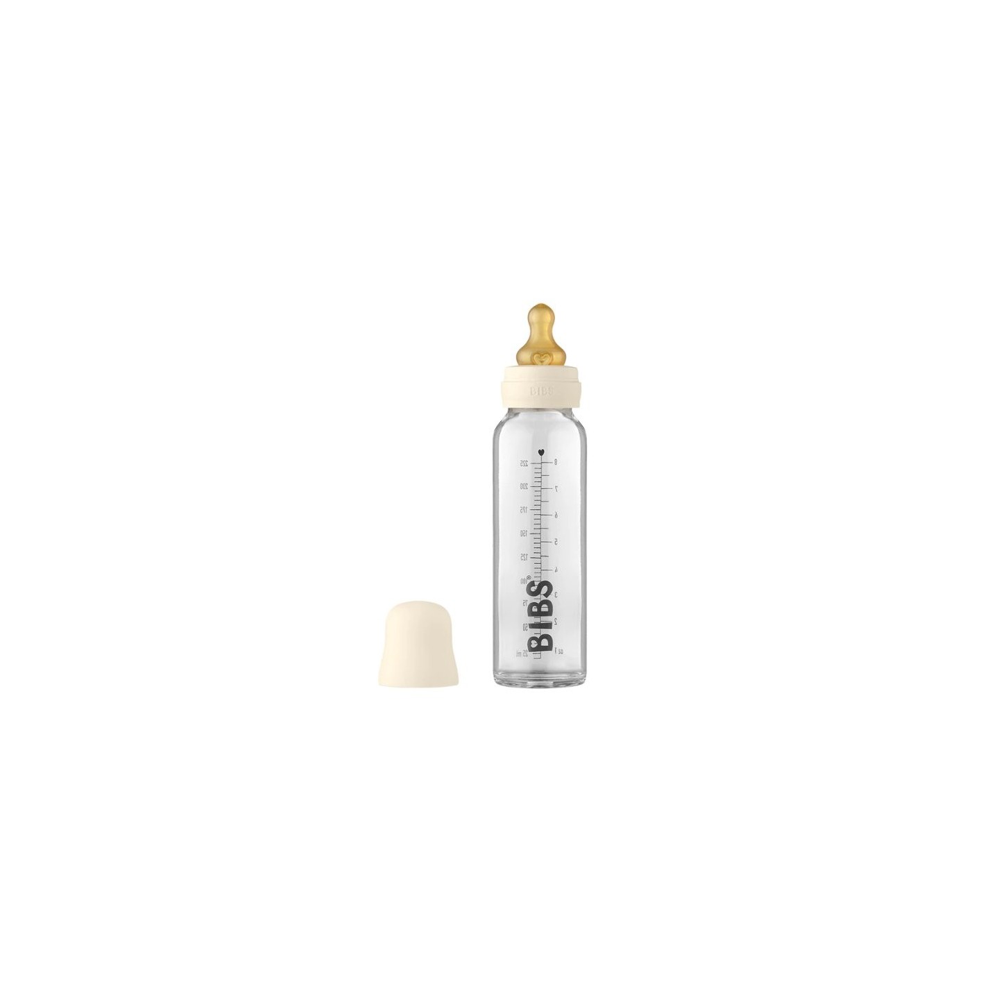Biberón Cristal BIBS Ivory 225ml