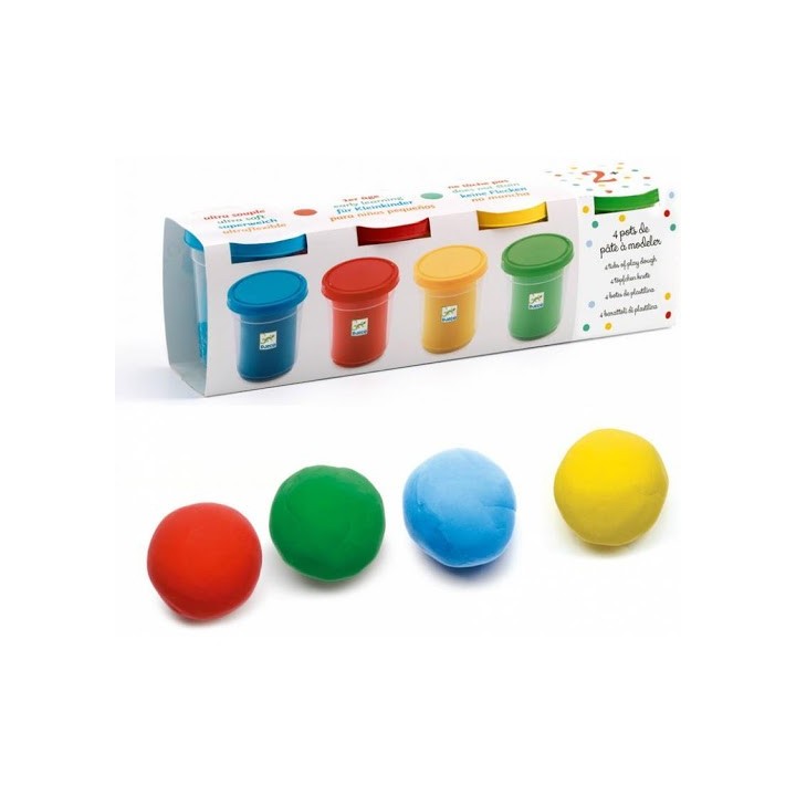 Pasta Moldear 4 Botes Colores Basicos