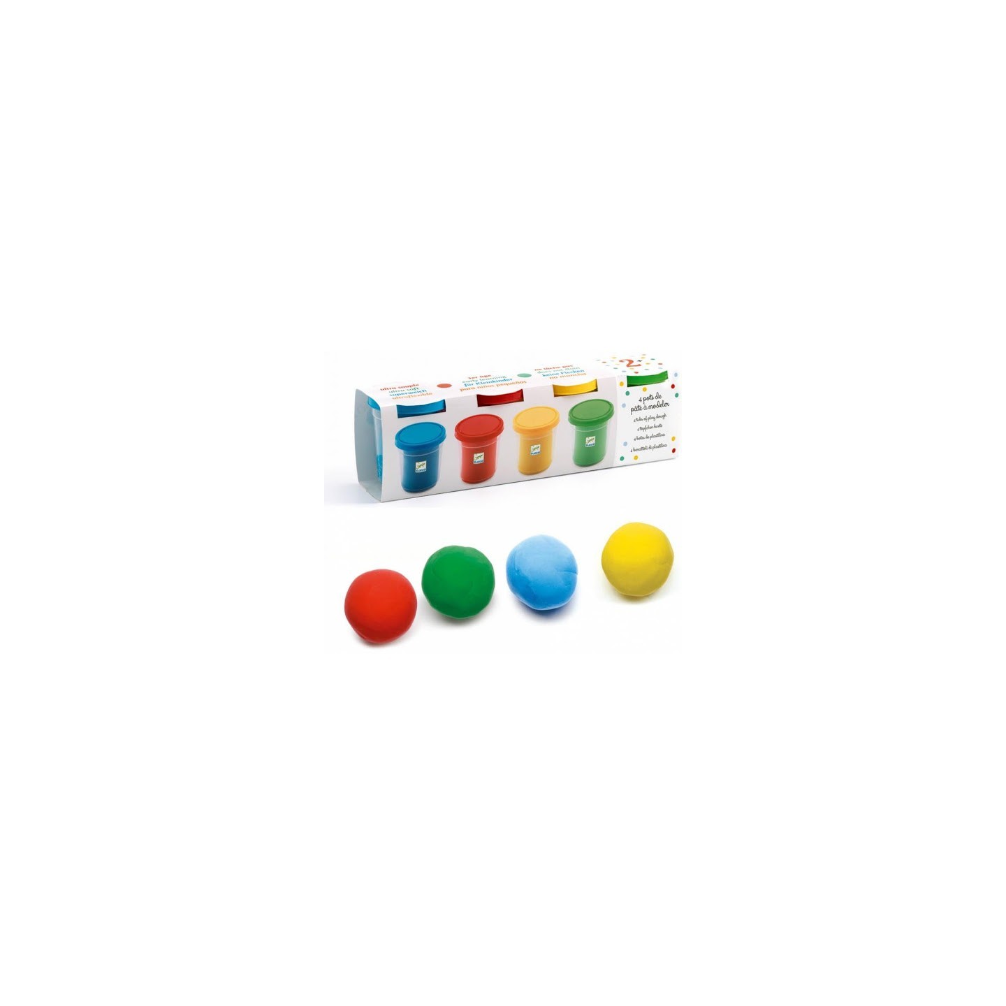 Pasta Moldear 4 Botes Colores Basicos