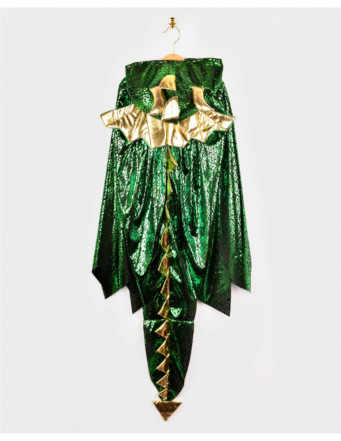 Capa Dinosaurio Verde 3-8 Años